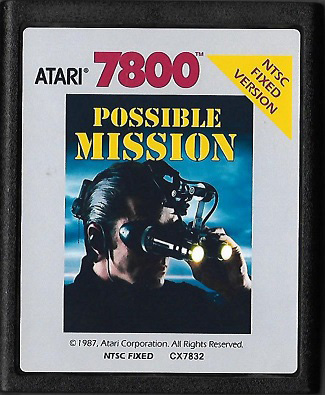 ATARI 7800 - IMPOSSIBLE MISSION - FACTORY SEALED - WATA 8.5 A+ - ATARI 1987 RARE